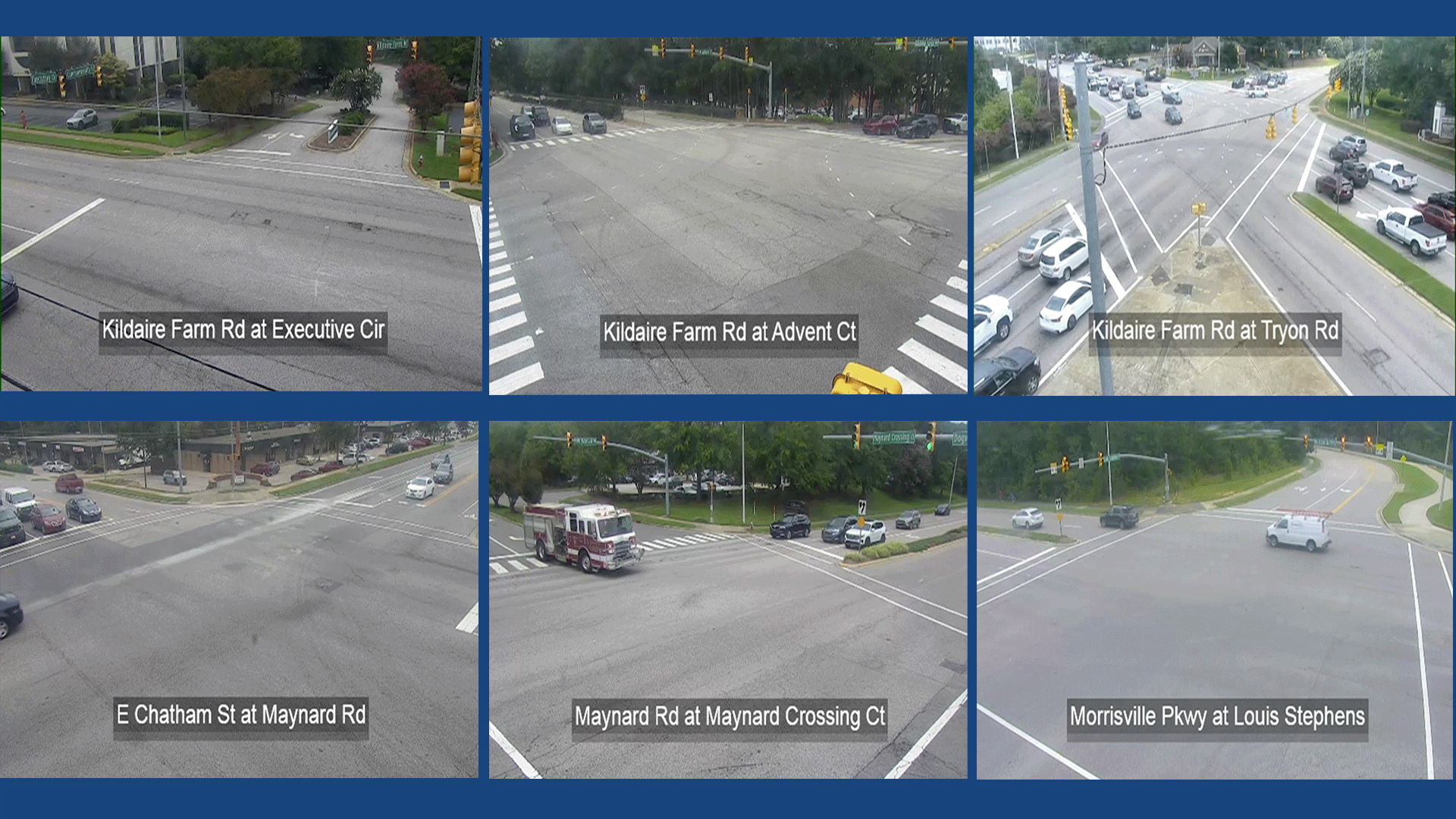 Cary Traffic Cameras - 3:30pm-6:00pm